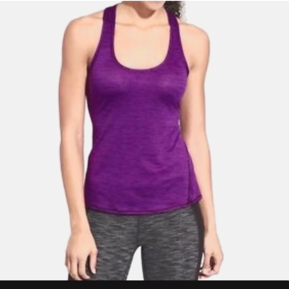 Athleta Tops - Athleta shadow stripe chi tank size XL